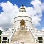 The white stupa of the World Peace Pagoda