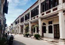 Heritage shophouses turned hotel in Penang