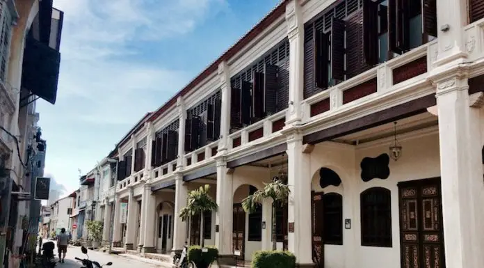 Heritage shophouses turned hotel in Penang